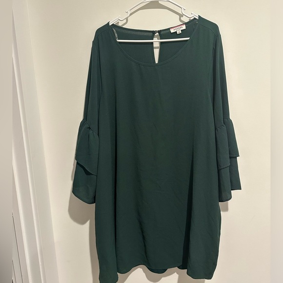 ANDREE By UNIT Green Dress Sz 2X - Picture 1 of 3